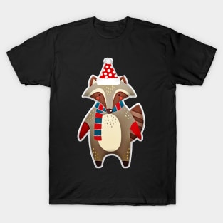 Merry Christmas Raccoon T-Shirt
